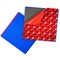 Creative QT Stick-On Blocks Baseplates - 10" x 10", 2-Pack, Blue - Compatible with Lego - Stackable Block Baseplate Wall Toy & Peel & Stick Building Toy